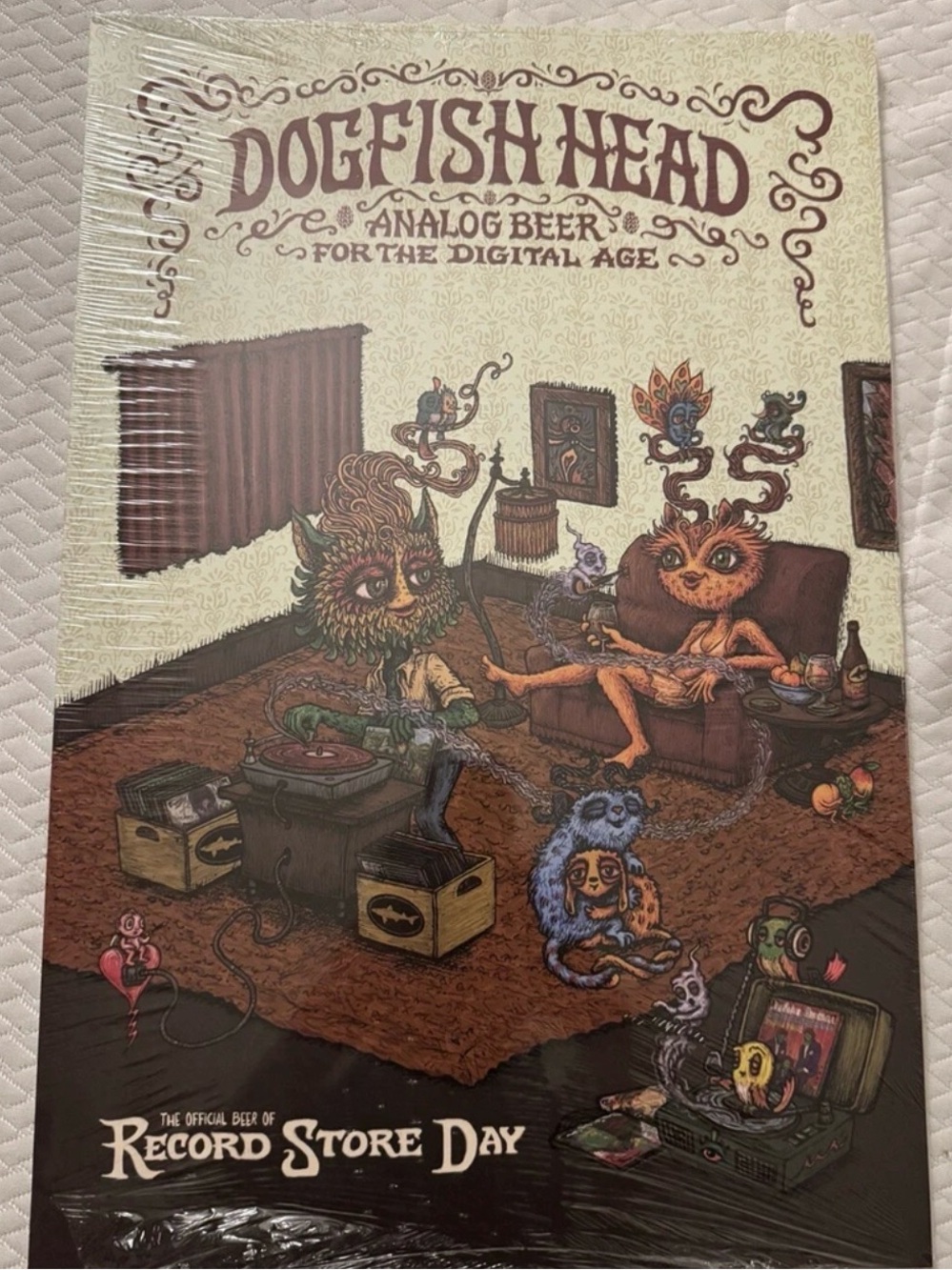 DOGFISH HEAD Craft Beer - 2018 Record Store Day Poster 21”x 14” RARE